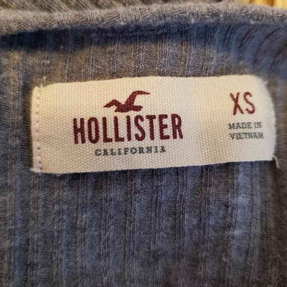 Hollister grey jersey crop top XS - Picture 4 of 4